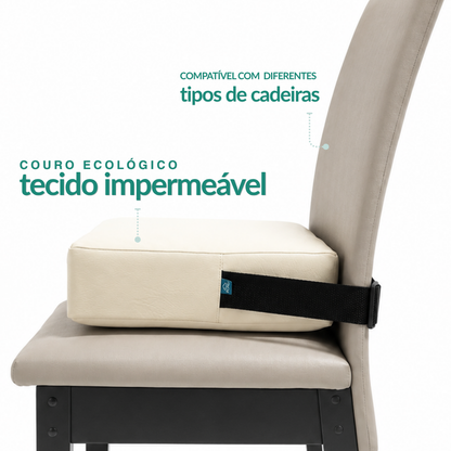 Assento e Cinto de Alimentação e Elevação Quadrado Infantil - OffWhite