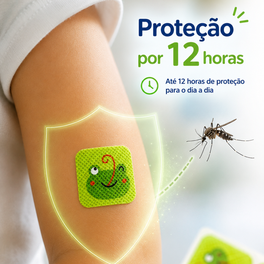 Adesivos de Citronela Repelente Mosquitos Cartela 12 unidades - Repellik