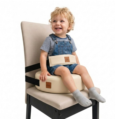 Assento e Cinto de Alimentação e Elevação Redondo Infantil - OffWhite
